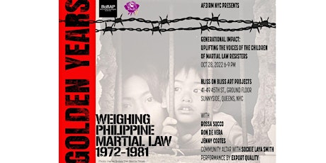Generational Impact  - Voices of the Children of Martial Law Resisters primary image