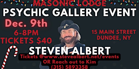 Steven Albert: Psychic Gallery Event -Masonic Lodge