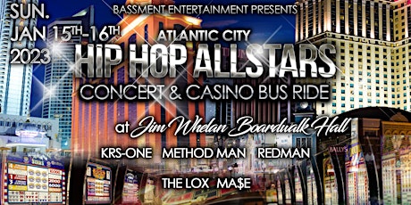 Atlantic City Hip-Hop All-Stars Concert and Casino Bus Ride