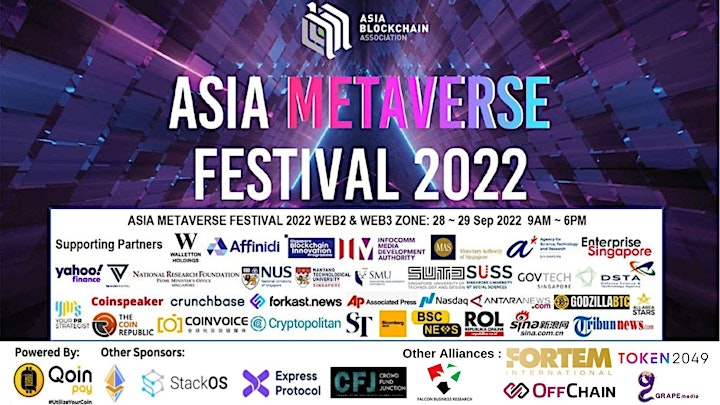 ASIA METAVERSE FESTIVAL 2022 (Part Of Asia Crypto Week By Token 2049) image