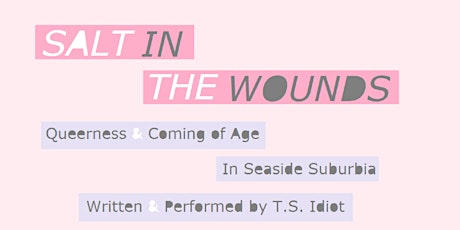 Salt In The Wounds, a solo spoken word theatre show primary image