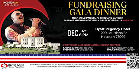 Shaukat Khanum Fundraising Gala Dinner in Houston, USA