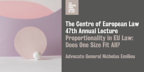 Hauptbild für The  Centre of European Law  47th Annual Lecture