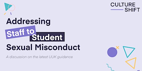 Addressing Staff to Student Sexual Misconduct