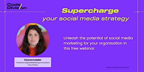 Supercharge your social media - FREE WEBINAR primary image
