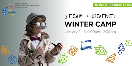 Child Creativity Lab STEAM + Creativity WINTER Camp! primary image