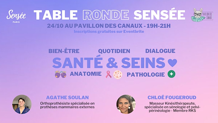 Image pour TABLE RONDE SEINS & SANTÉ : anatomie, pathologie, quotidien et dialogue 