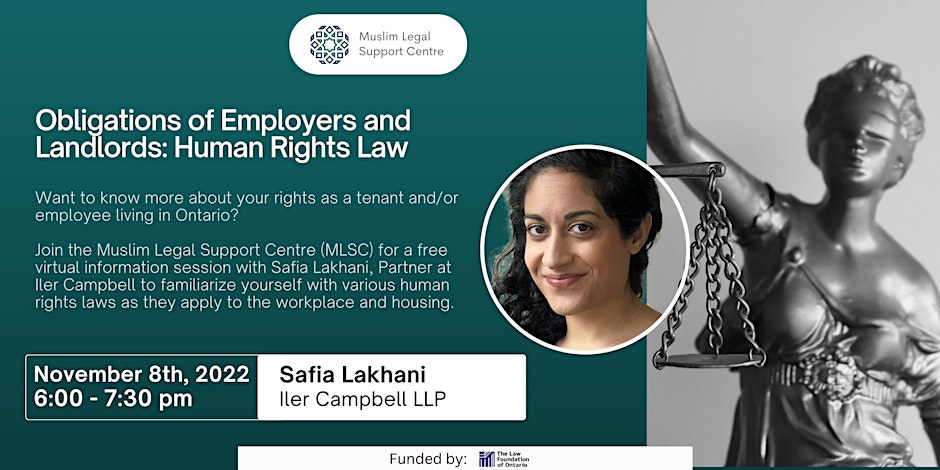 Muslim Legal Support Centre Human Rights Seminar: Obligations of Employers and Landlords