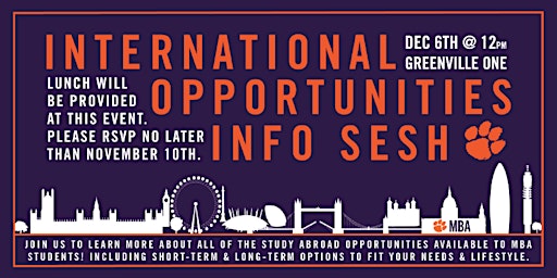 Clemson MBA Study Abroad Opportunities