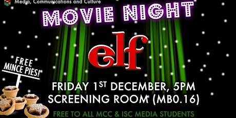 MCC Movie Night: Elf primary image