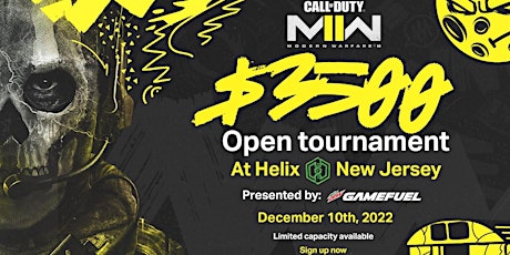 $3,500 Call of Duty MWII 4v4 LAN Presented by GameFuel & NYSL