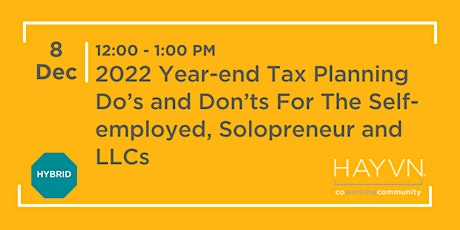 Tax Planning Do’s and Don’ts For The Self-employed, Solopreneur & LLCs