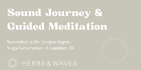Sound Journey & Guided Meditation