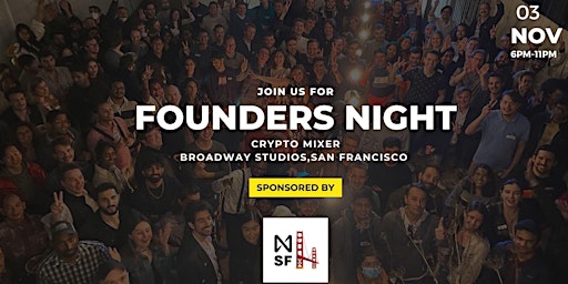 Founders Night Crypto Mixer - SF Blockchain Week primary image