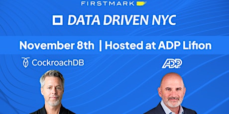 Data Driven NYC  with Cockroach Labs & ADP