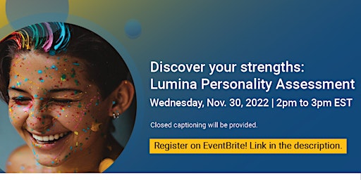 Discover your strengths: Lumina Personality Assessment Tool