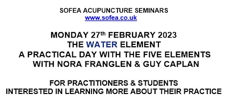 SOFEA Seminar - WATER
