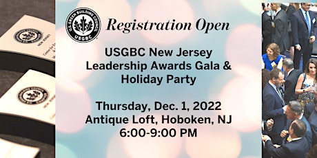 2022 USGBC New Jersey Leadership Awards Gala & Holiday Party