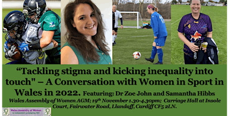 Tackling Stigma and Kicking Inequality into Touch-Women in Sport in 2022 primary image