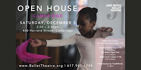 Young Dancers Program Cambridge Open House