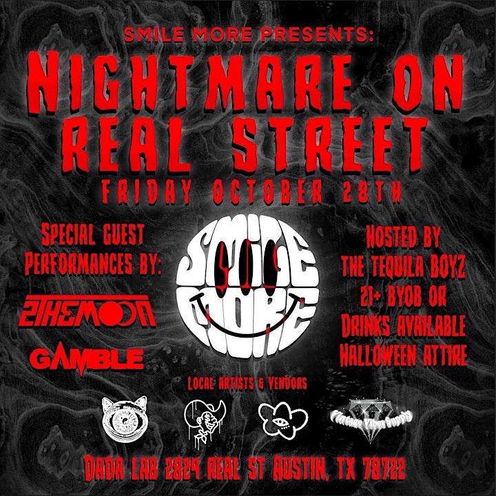Smile More Presents: Nightmare on Real Street - Hosted by The Tequila Boyz image