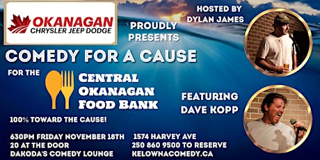 Comedy for a Cause for the Central Okanagan Food Bank by Okanagan Dodge