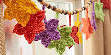 Fall Crochet Leafy Banner - Mapunapuna