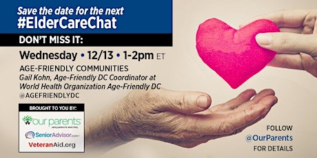 #ElderCareChat 12/13/17: Age-Friendly Communities primary image