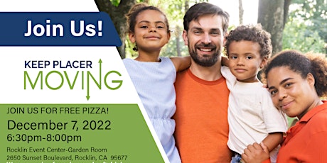 Keep Placer Moving-Free Pizza Night-Central/East Rocklin