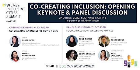 Co-creating Inclusion: Opening Keynote & Panel discussion