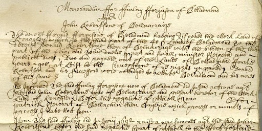 Palaeography Pointers: Reading Scottish Historical Handwriting