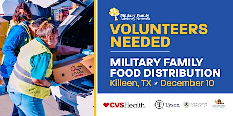 Fort Hood Area Military Family Food Distribution Volunteers