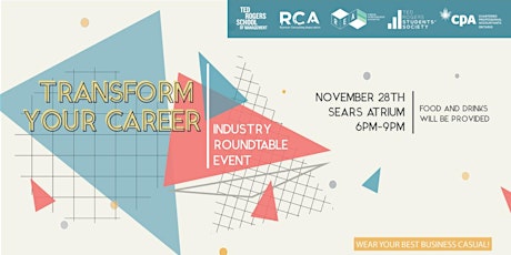RCA & REA Presents: Transform Your Career - An Industry Roundtable Event primary image