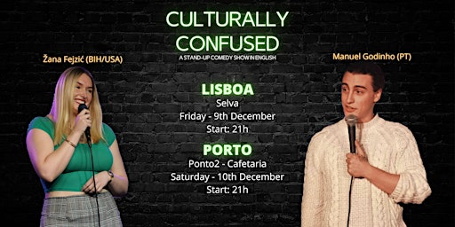 Culturally Confused (Porto): English Stand Up Comedy Show