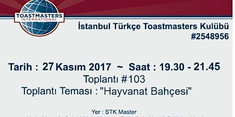 ITTM 103. Toplantı - Hayvanat Bahçesi primary image