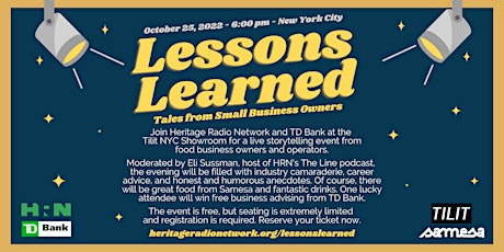Lessons Learned: Tales from Small Business Owners primary image