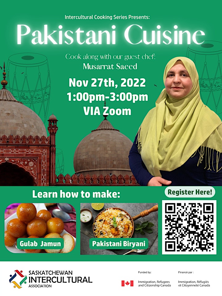 Intercultural Cooking Series: Pakistani Cuisine with Chef Musarrat Saeed image