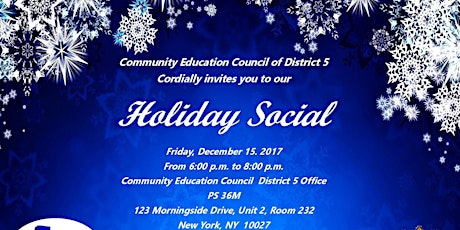 CEC5 cordially invites you to our Holiday Social primary image