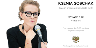 Ksenia Sobchak visits Cambridge University