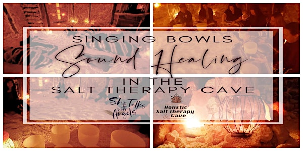 Crystal Bowls Sound Healing in the Holistic Salt Therapy Cave