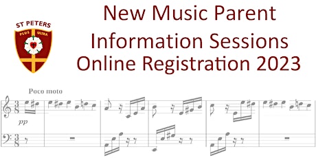 2023 New Music Parent Information Sessions primary image
