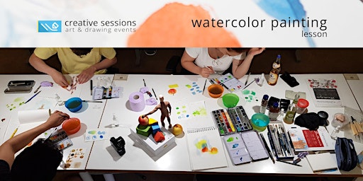 Watercolor Painting Lesson [## Open Form] Blue Group