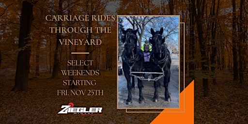 Carriage Rides at Ziegler Winery