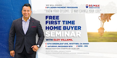 0% DOWN PAYMENT AND ZERO CLOSING COST , FIRST TIME HOME BUYER SEMINAR