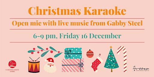 Primaire afbeelding van Open Mic & Live Music Christmas Karaoke Party