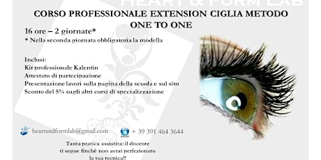 Immagine principale di Corso professionale extension ciglia one to one 