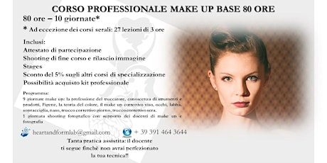 Immagine principale di Corso professionale make up 80 o 120 ore 