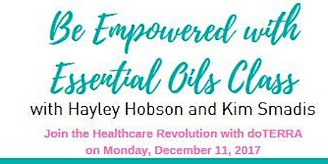 Essential Oil Natural Solutions Class with Hayley Hobson & Kim Smadis primary image