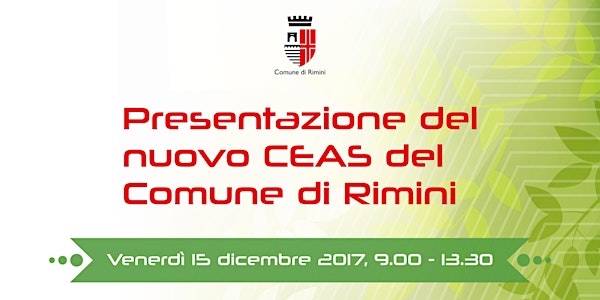 Presentazione del nuovo CEAS del Comune di Rimini