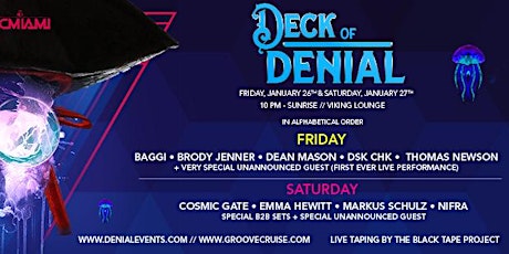 Deck of Denial - Groove Cruise Miami primary image